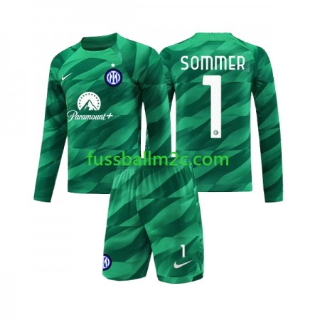 Fußballtrikots Inter Mailand Sommer 1 Torwart Kinder Auswärts Trikotsatz 2023-2024 Langarm Fußballtrikots Inter Mailand Sommer 1 Torwart Kinder Auswärts Trikotsatz 2023-2024 Langarm